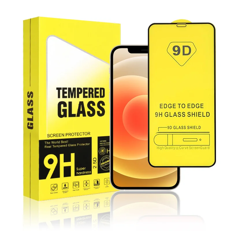 

New Coming Protector De Pantalla 9H Tempered Glass 9D Screen Protector For Redmi note 9 note 8 pro