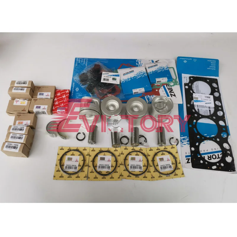 

Fit for VOLVO D4D rebuild kit piston + ring + full gasket + bearing
