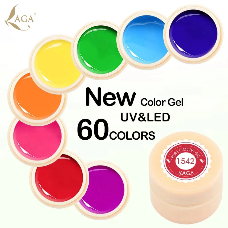 

Kaga Paint Gel Wholesale Global 5ml 60 colors Uv Gel Nail Art Paint Gel Color Nail Polish, 60 colora
