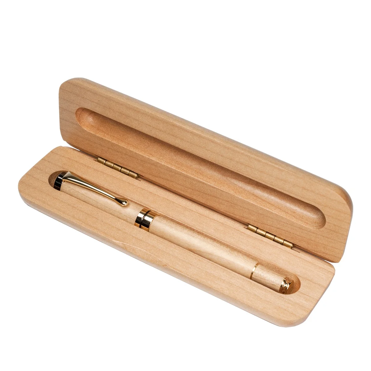 Maple Wooden Fountain Pen Case Wood Pen Box Business Gifts. Buy