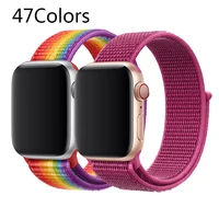 

Sport Nylon Loop For Apple watch band series4 series3 series2 series1 Woven strap for iwatch new color