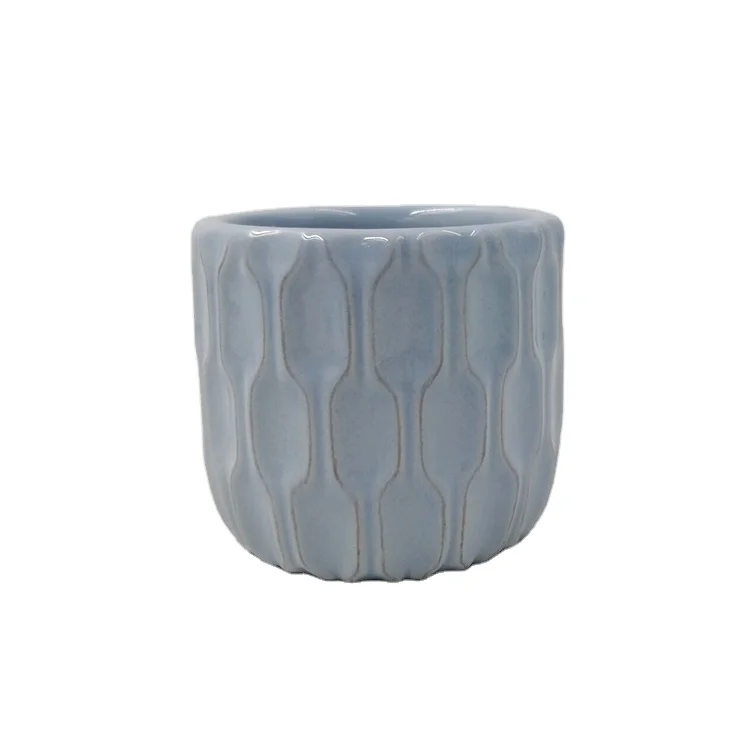 

European Style Hotel Decor Mini Ceramic Planter Flower Pot With Design, As photo