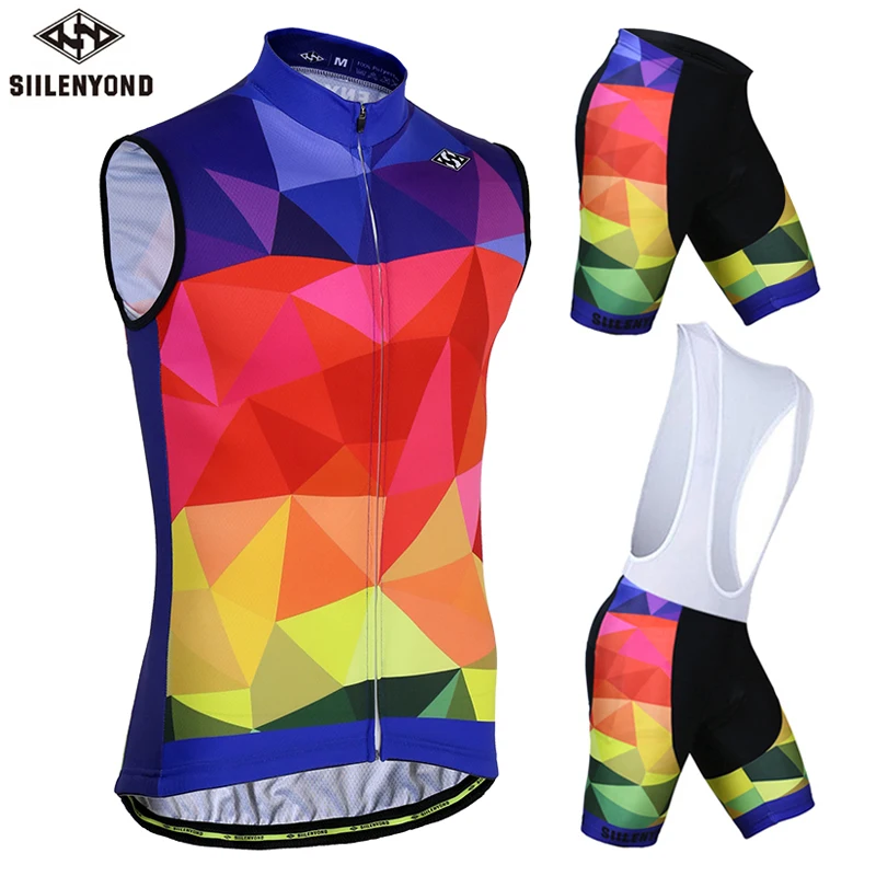 

Sleeveless Cycling Jersey Set Breathable Racing Bicycle Cycling Vest Bike Cycling Clothing Suit Maillot Ropa Ciclismo