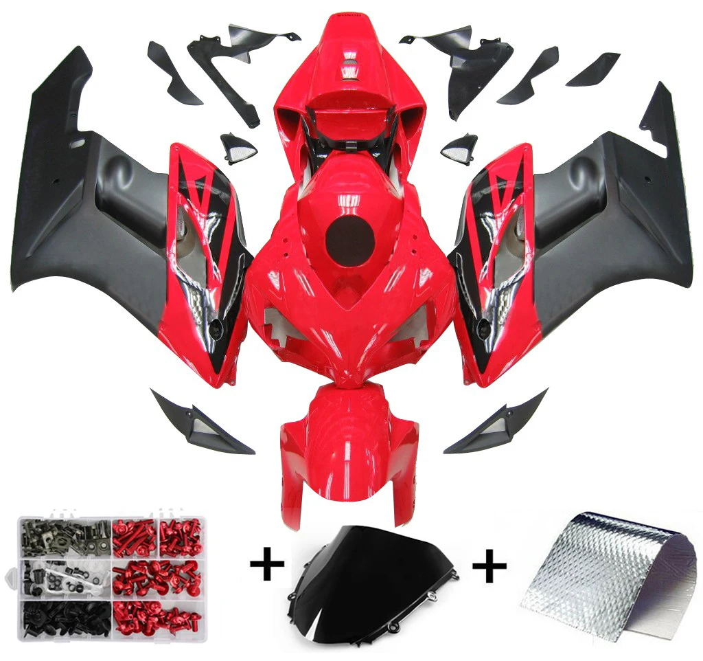 

US Stock ABS Aftermarket Fairing Kit Bodywork With Heat Shield and Bolt Box For Honda CBR1000RR 2004 2005 Support Customization