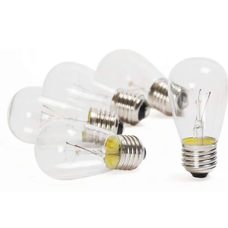 S14 Incandescent Light Bulb E26 Edison Screw for String Lights Bulbs   Replacement