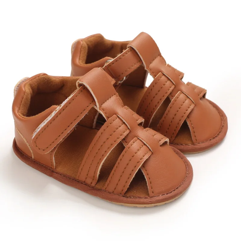

Fashion Summer Newborn Infant Baby Boys Girls Pu Leather Shoes Soft Sole Hollow Sneakers Sandals Shoes