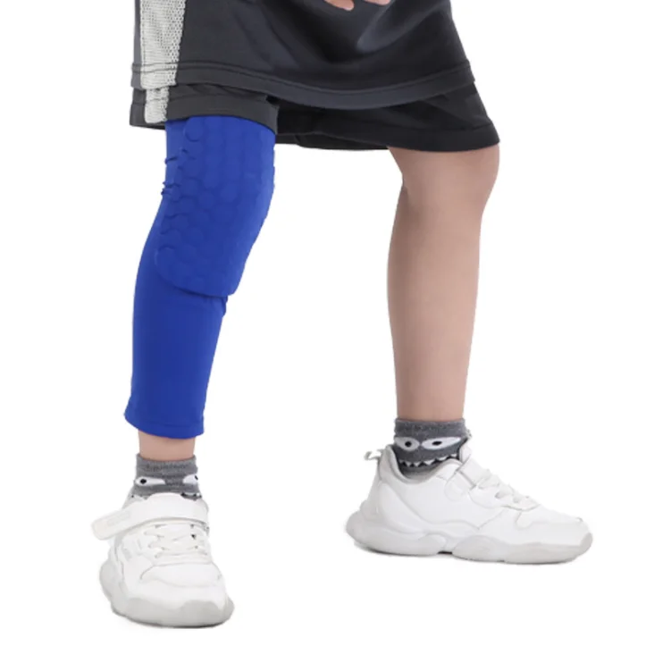 

Custom Logo Breathable fabric with EVA knee pad kids Basketball knee protector Elastic Knee Sleeve kids sports wear, Black,white,blue,red,camo