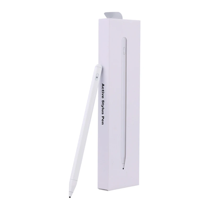 

New Hot Selling 10-12 Hours Use Universal Capacitive Active Stylus Pen with 1.5mm Ultra Slim Tips, Black/white/customized