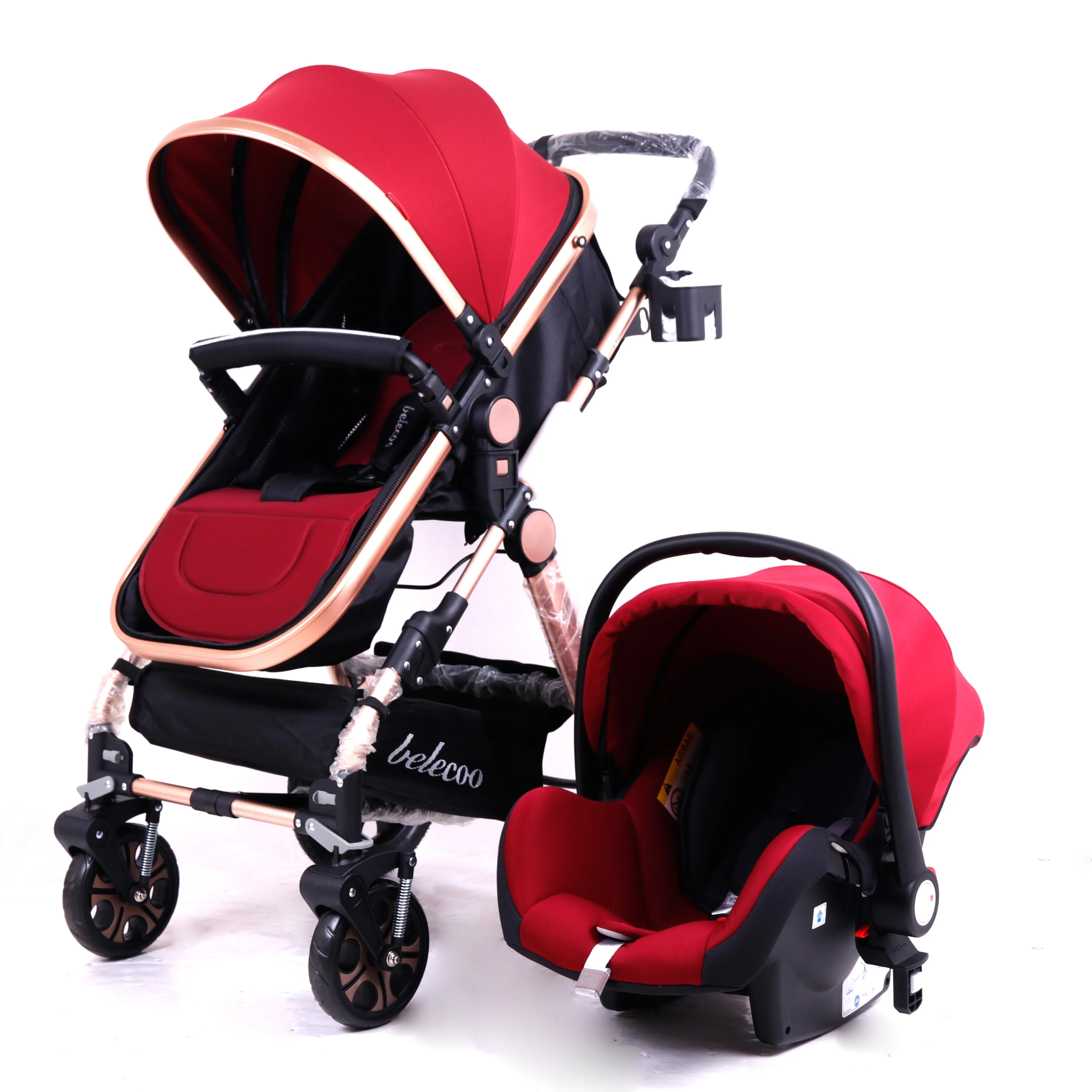 high landscape baby stroller 2 in 1