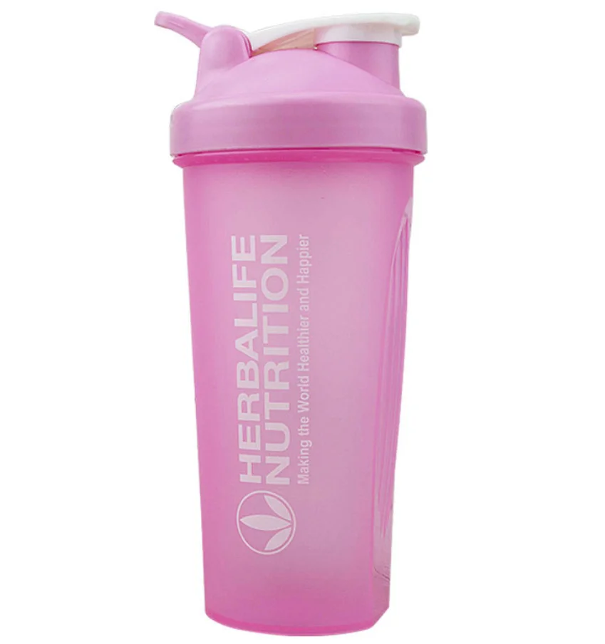 

600ML Custom Logo Shaker Bottle Protein Shaker Bottle Shakers Protein Shaker With Stainless Steel Ball crystal water bottle, Pink/blue/green/orange/black