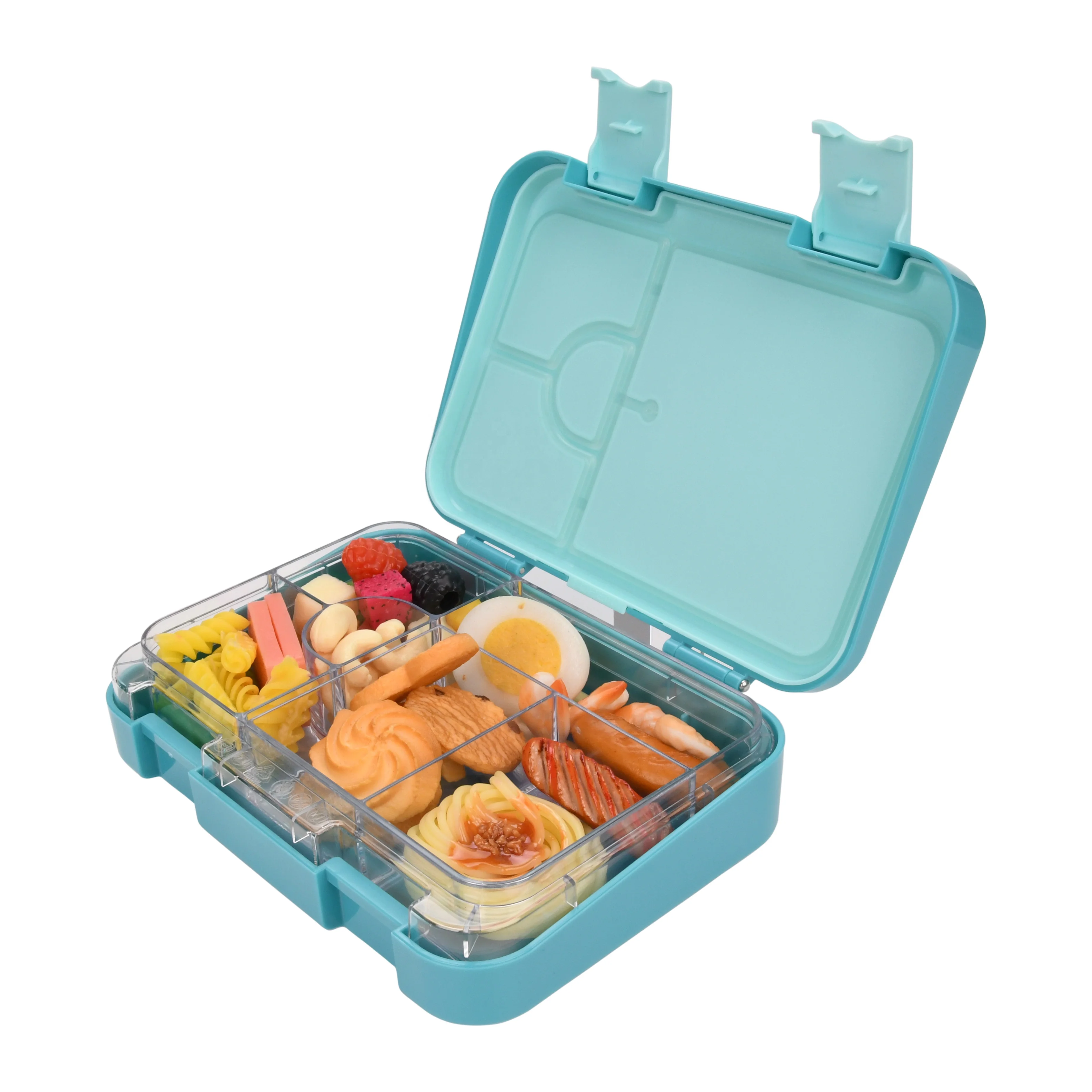 

Factory Wholesale food storage container microwave 6 Compartment plastic mini bento lunch box for kids tritan leakproof lunchbox