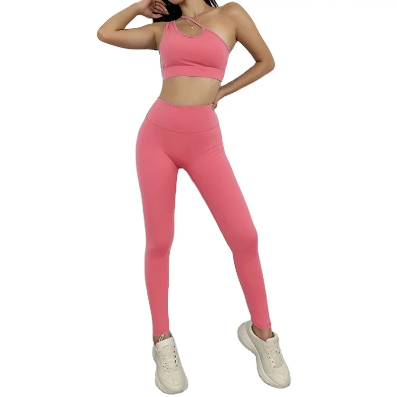 

Manufacturer Workout Sets 2 Piece High Waist Leggings Sports Bra Yoga Outfits Women Activewear Pant Fitness Workout Gym Clothing, 5 colors
