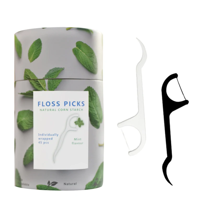 

OEM Factory Price eco friendly vegan floss pick dental care use biodegradable dental floss