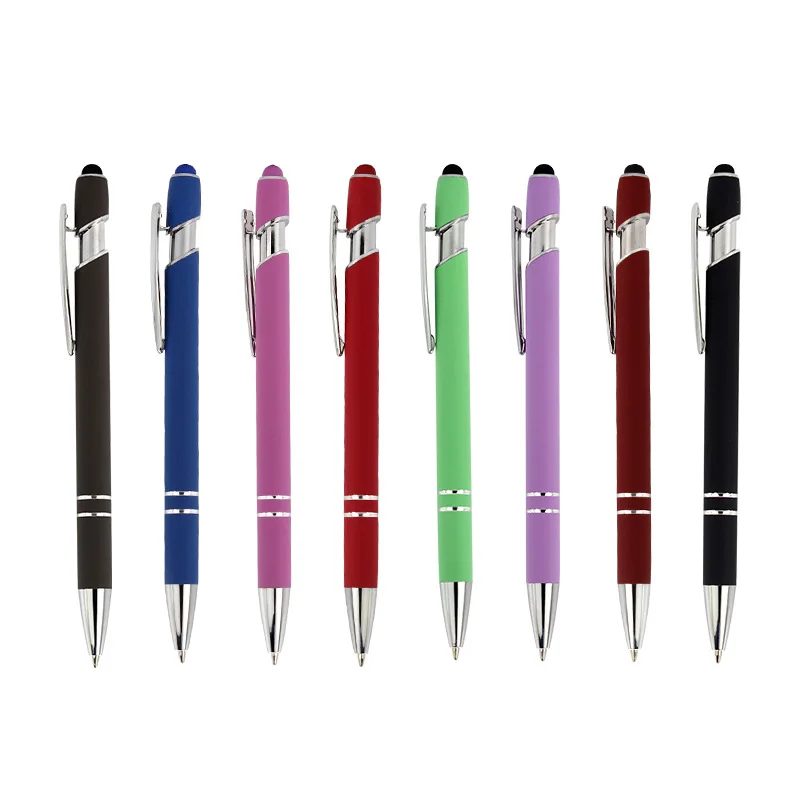 

Custom Logo Metal Multi-Function Press Handwriting Touch Screen Pen Aluminum Rod Capacitive Stylus Ballpoint Pen