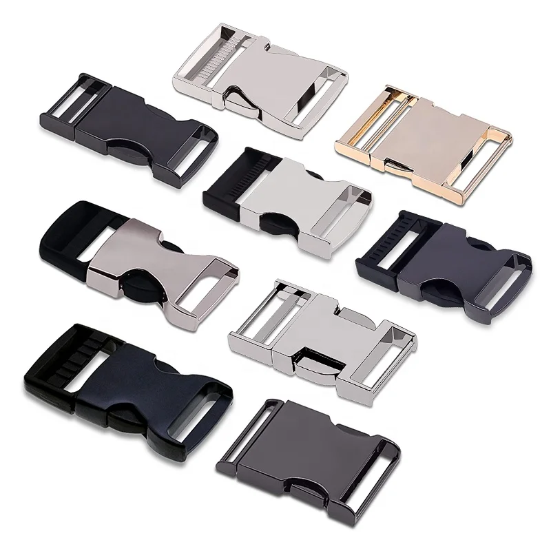 

Bag Accessories Custom Backpack Hardware Quick Release Metal Buckle High Quality Custom Buckle Metal For Backpacks, Customized color