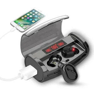 Alibaba Waterproof Sport TWS Wireless Bluetooth Earphones Charging Box