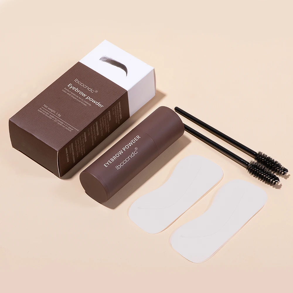 

Hot Sale Makeup Set One Step Eyebrow Stamp Shaping Kit Waterproof 10 Kind Eyebrow Stencils Eyebrow Powder Stamp Set, Multiple colour