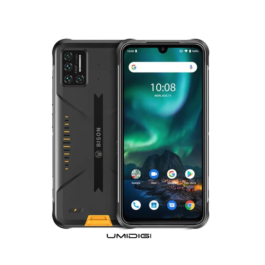 

High Quality Cheap UMIDIGI BISON Rugged Phone 6GB RAM 128GB ROM Android 10 MTK ARM Mali G72 MP3 Mobile Phones