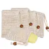 Wholesale Mesh Bag Foam Soap Saver Bag Hand-made Soap Sisal Bag With Drawstrings