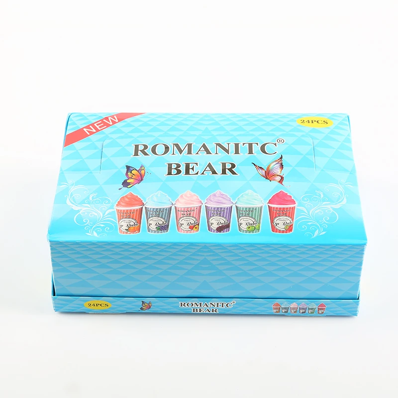 

Wholesale Amazon/Wish New Arrival Long Lasting Ice Cream Lip Balm Ball Cute Lip Cream