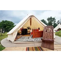 

Indian luxury outdoor bell resort beach tents 3M 4M 5M 6M cotton canvas marquee tent glamping bell tent