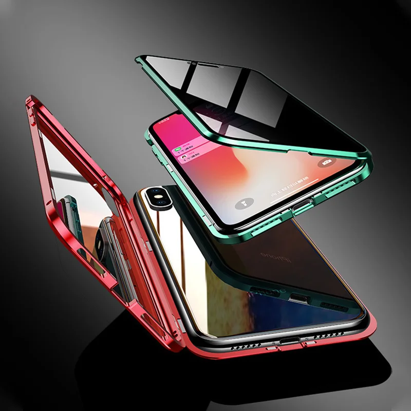 Ultra thin for iphone 11 tempered glass phone case,for iphone 11 plus case covers,mobile phone shell for iphone 11 magnetic case