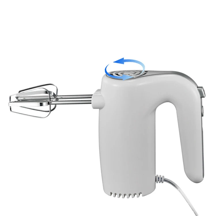 

5-speed 50/60Hz 500W hand mixer automatic eggbeater egg whisk, White