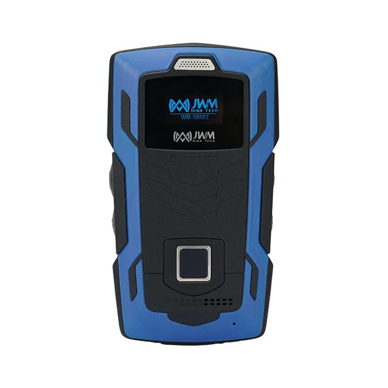 

JWM 4G GPS Real-time Upload Fingerprint Identification Guard Tour Patrol System with Voice Prompt, Blue-black