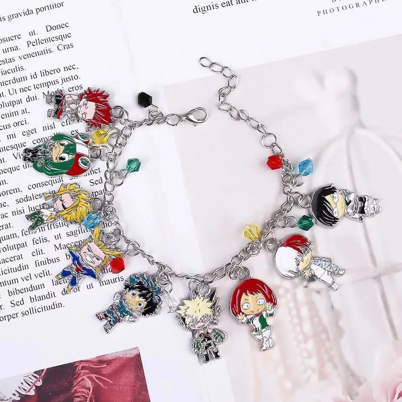 

China Jewelry Factory Japanese Anime Bracelet Suitable for Teen Anime Fan Boys and Girls My Hero Academia Bracelet, Picture shows