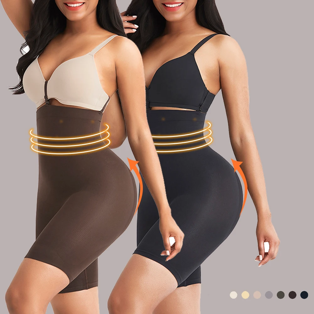 

Dropshipping High Waist Seamless Butt Lifter Tummy Control Ladies Shaper Shorts