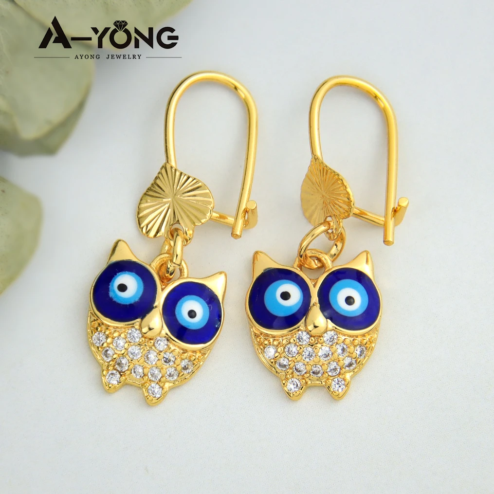 

Animal Earring Amazon Fashion Cute Gold Owl Dangle Earrings for Women 18k Gold