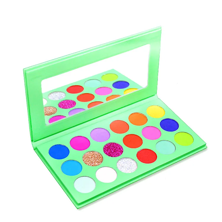 

New Arrival High Pigment 18 Colors Makeup Private Label Neon Eyeshadow Palette