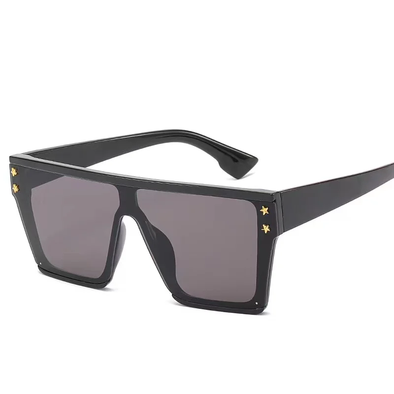 

2021 European and American fashion sun glasses new big frame design simplicity popular uv400 sunglasses