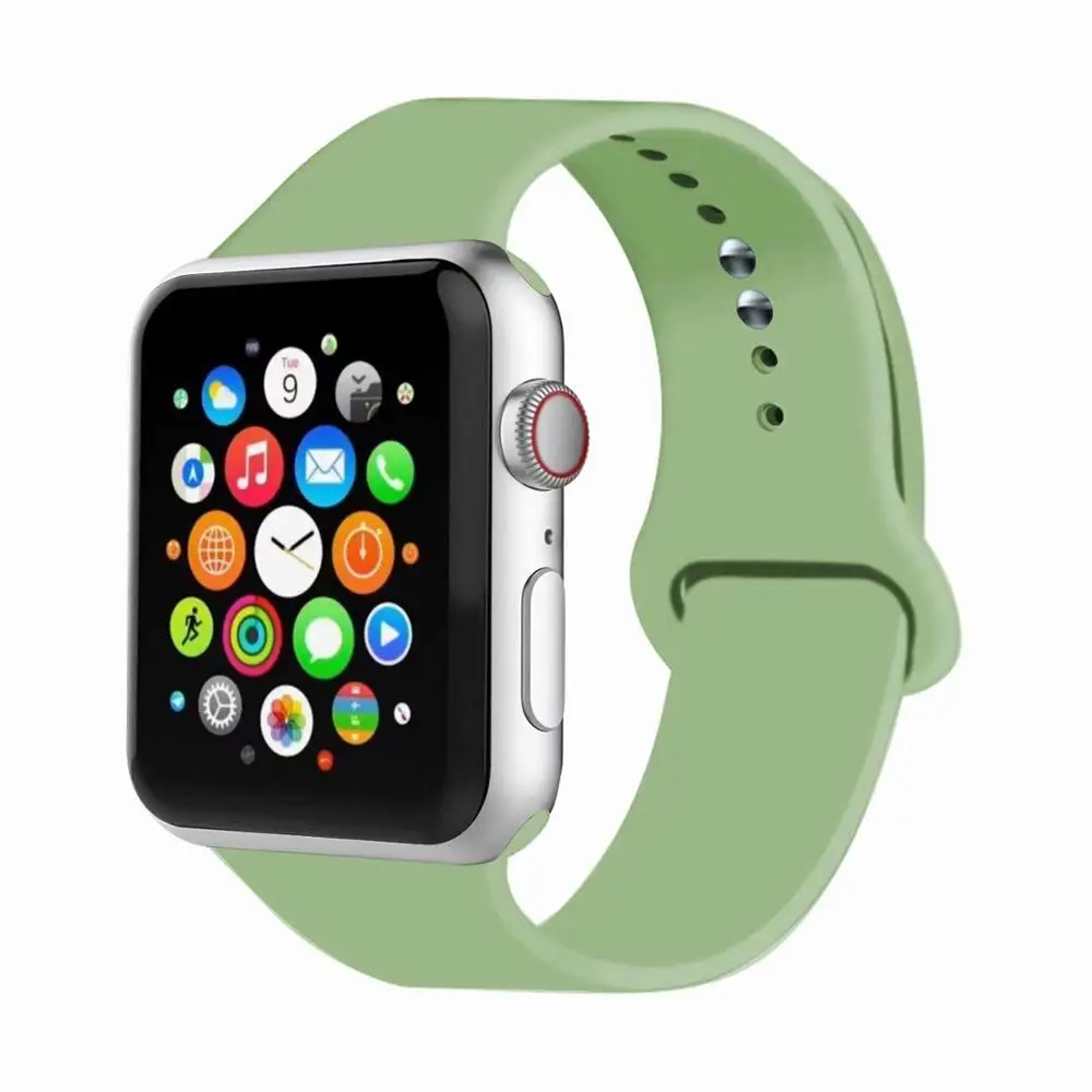 Strap Sport Smart Silicone Watchbands For Apple Watch Series 5 4 3 2 1