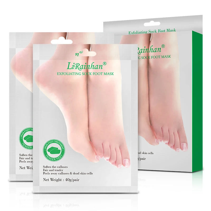 

Olive Foot Mask Peel Removal Crack Heel Vitamin C Sock For Pedicure Feet Spa Peeling Exfoliating Unscented Foot Care Mask