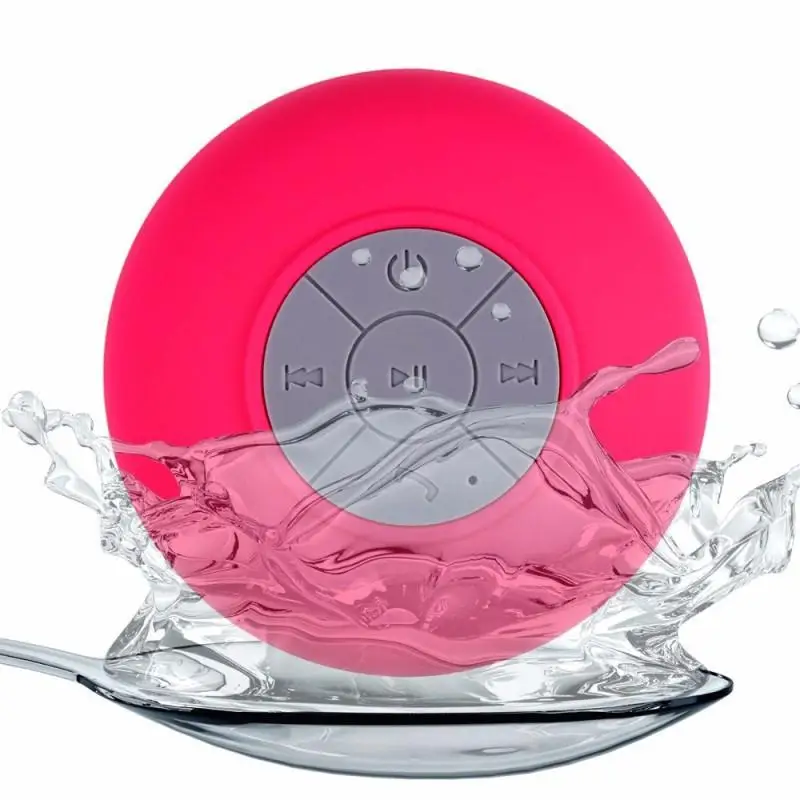 

factory Outlet waterproof suction cup shower bluetooth speaker IPX5 portable mobile phone wireless speaker