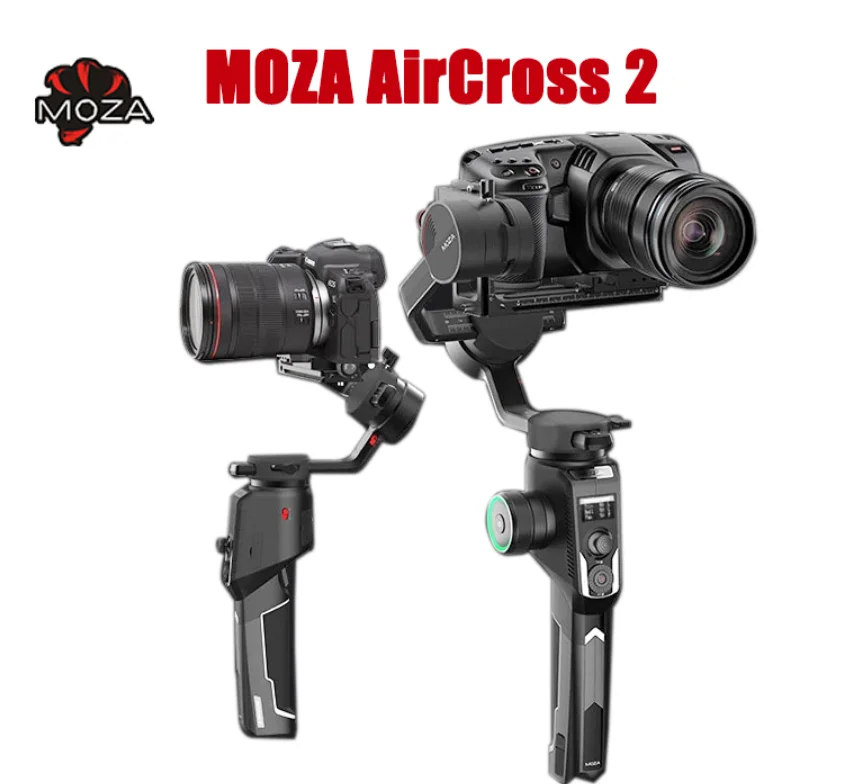 

Moza AirCross 2 3-Axis Handheld Gimbal Stabilizer Kit for Sony A7 Canon 5D DSLR Mirrorless Camera vs Feiyu AK4500 DJI Ronin SC