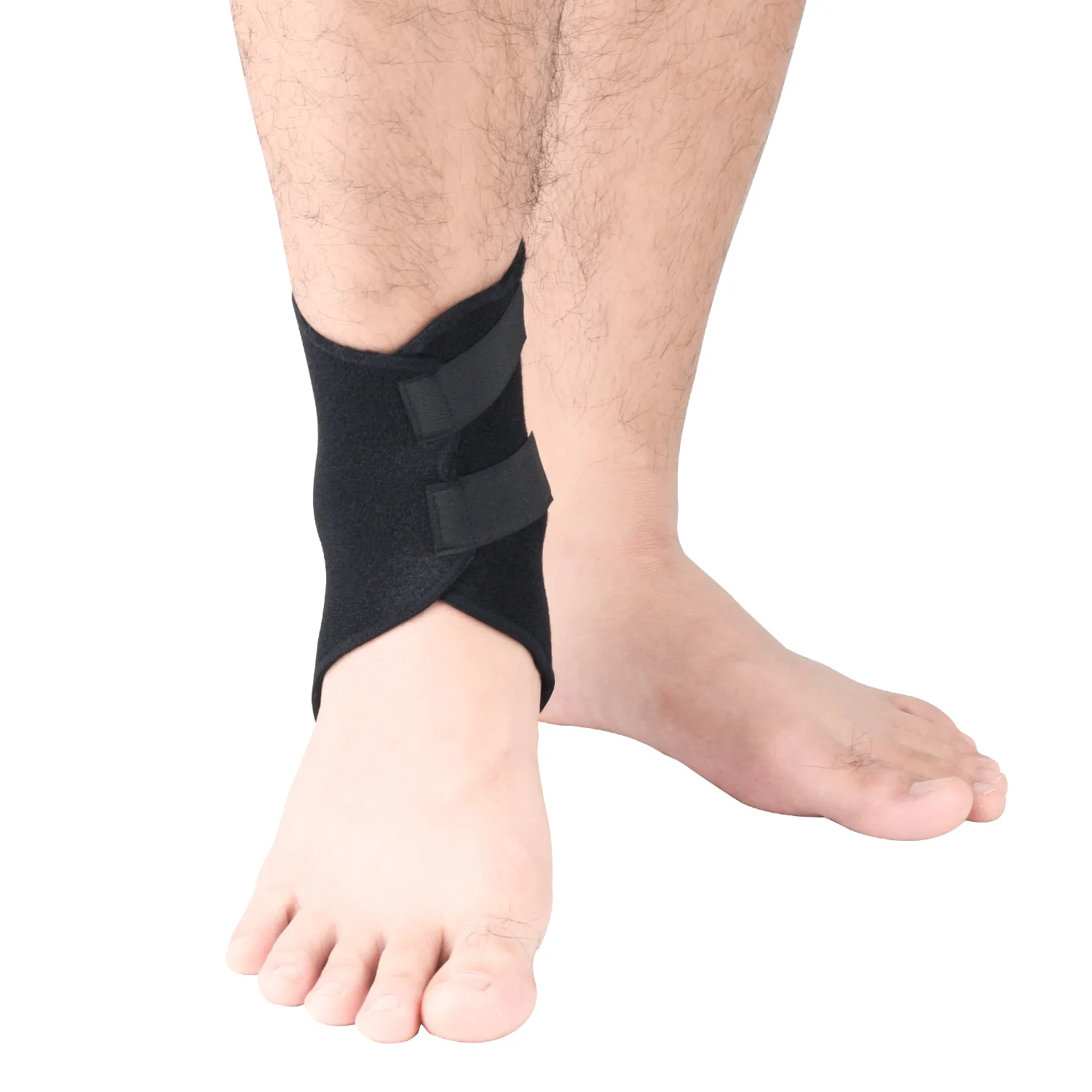 

Adjustable Sports Compression Ankle Brace Support Injury Protection Lace Up Pain Relief Compression Ankle Brace, Black