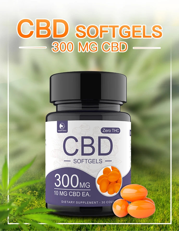 wholesales high strength cbd oil softgel with tur
