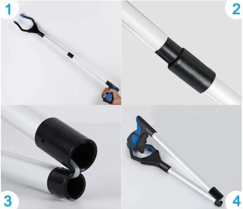 best sale cheap Foldable Gripper Kitchen Litter Reaching Picker Help Hand Tool Pick Up Grabber lightweight grabber