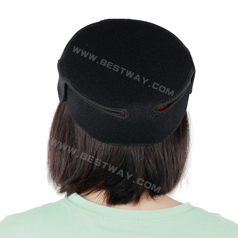 

Laser Hair Growth Hat 635nm Red Light Therapy 850nm for hair regrowth or neck weight loss, Black