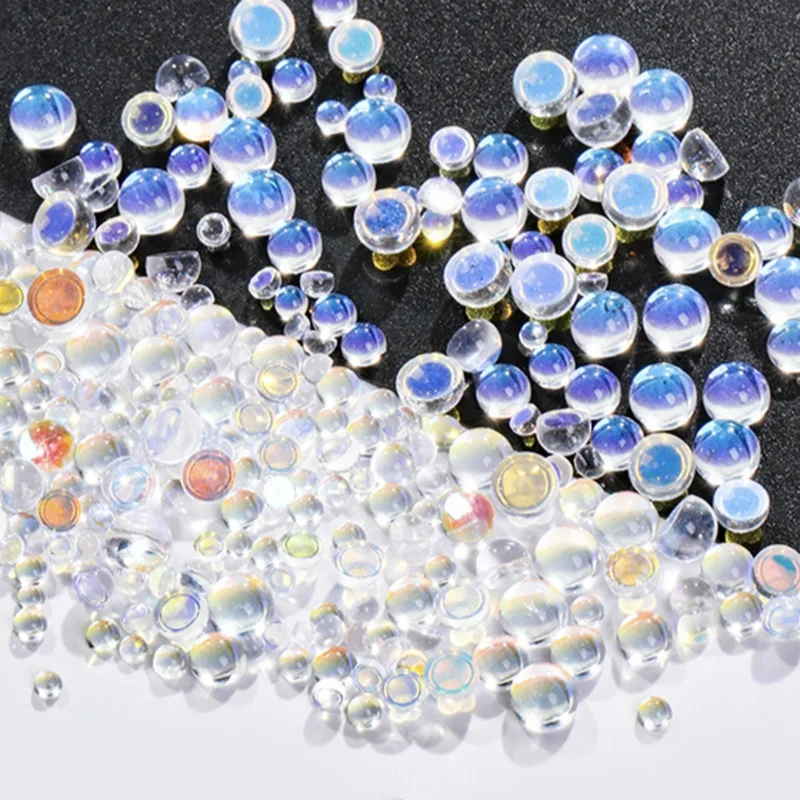 

Yantuo Wholesales Mermaid Tears Clear Glass Rhinestones Nail Art Crystal Size Half Pearls Beads Flatback Rhinestone Beads
