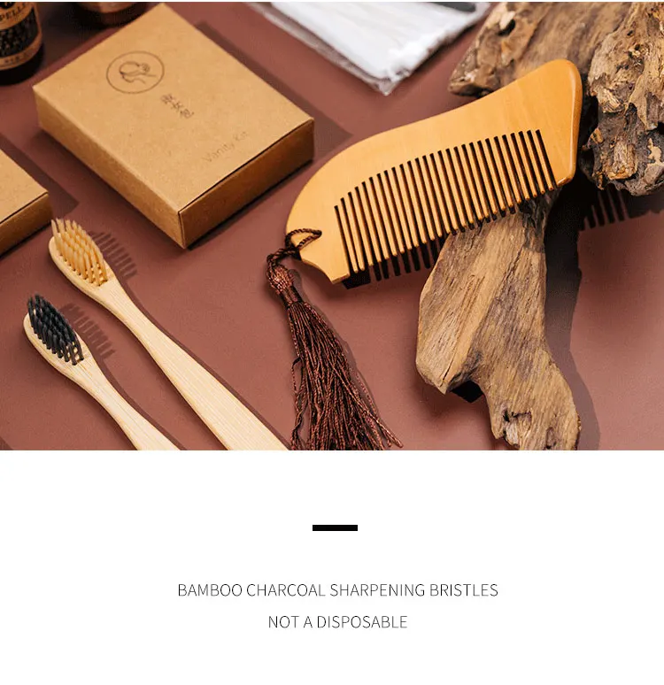 _02.jpg OF Hotel Supplies Custom Wooden Bamboo Comb Shaver Biodegradable Toothbrush Kit