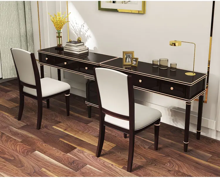 Study Room Furniture Modern Accent Table Modern Double Person Computer Desk Furniture