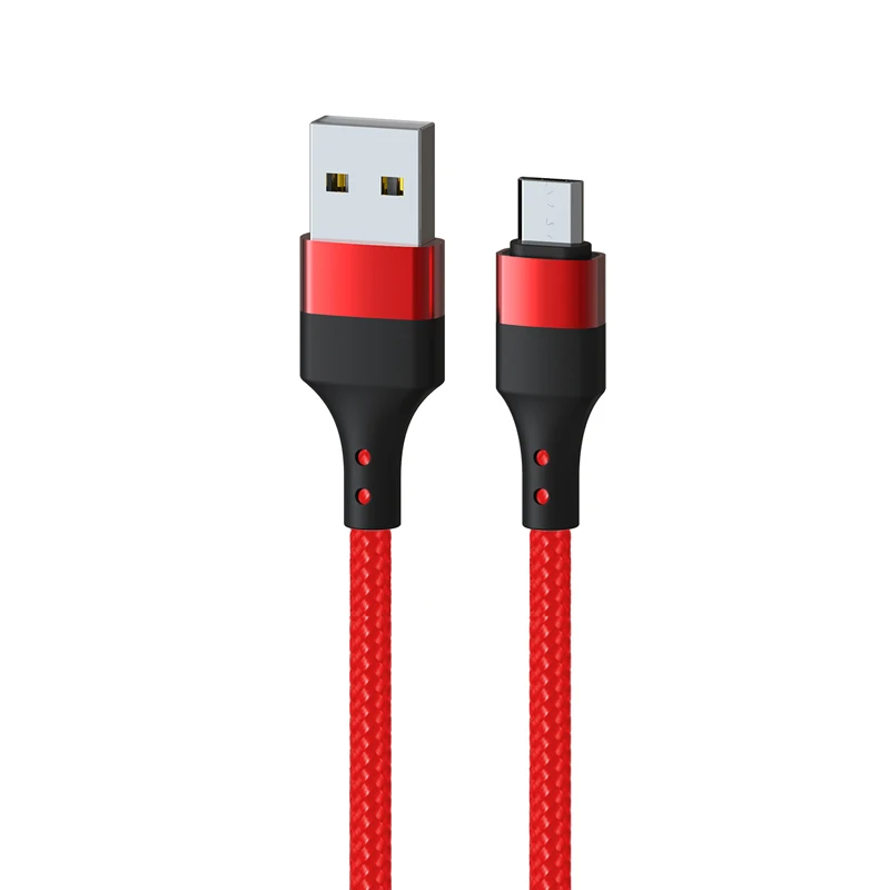 

braided cloth 100cm v8 tip data line micro usb charging cable android mobile phone