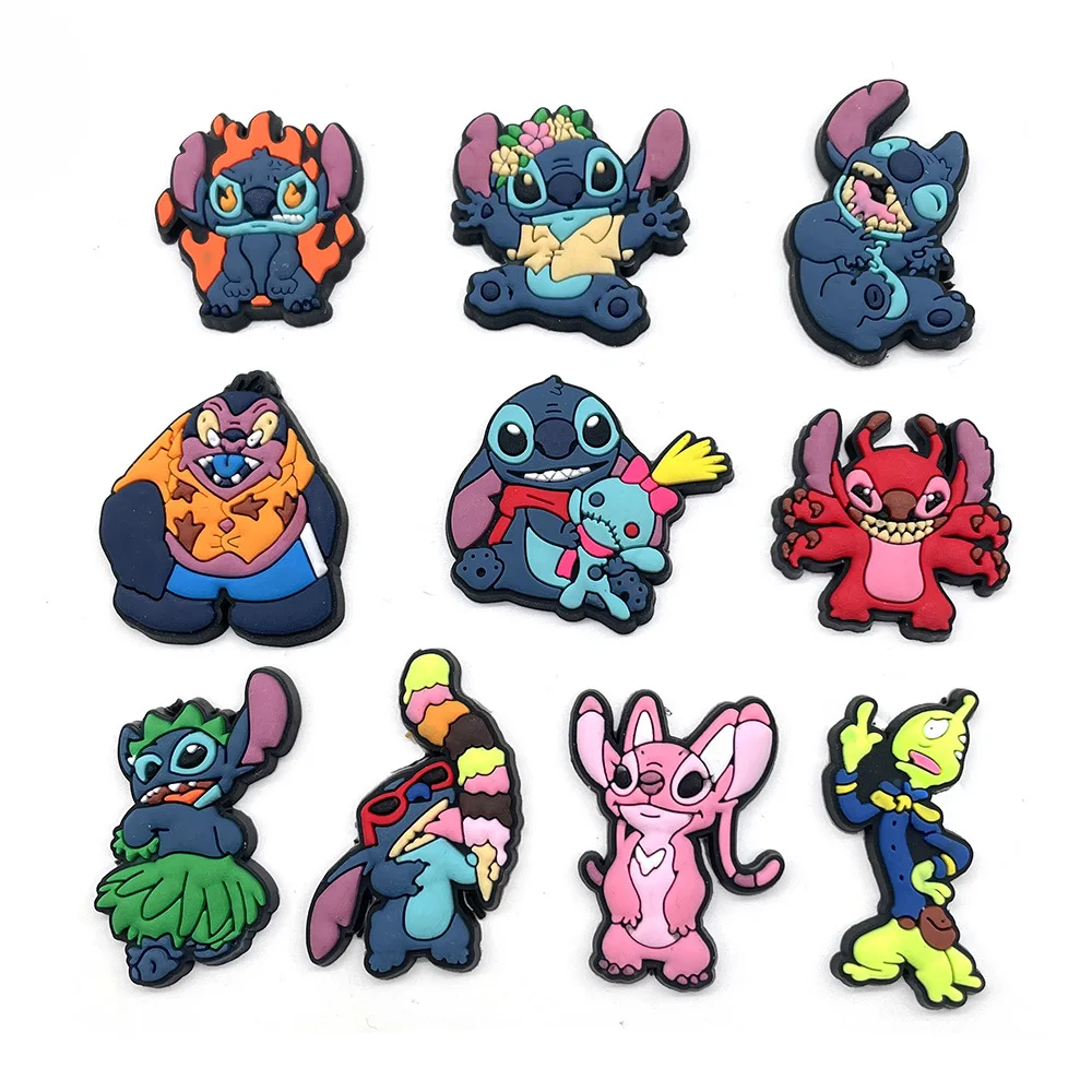 

BHC-15 Lilo and stitch OEM&ODM bubble slides with charms anime crocs charms for bracelets giblets for crocs gibbets