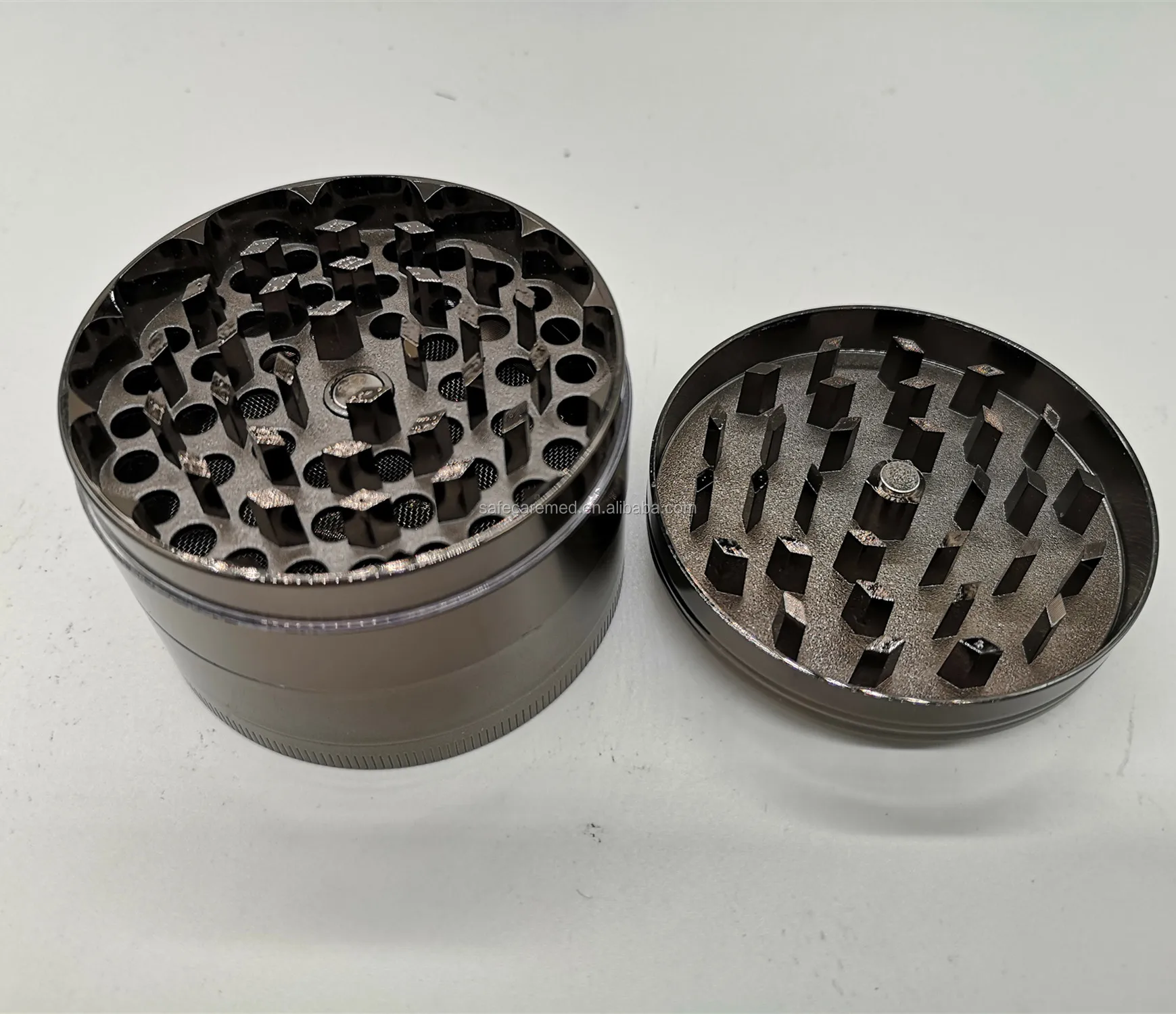 Multicolor 4 Parts Zinc Alloy Herb Grinders Grinder Herb And Spice