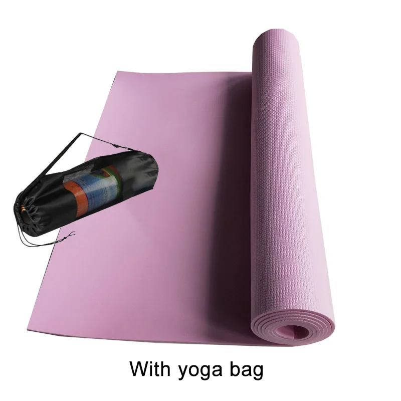 

Wholeasle Cheap Eco-Friendly Big Travel Yoga Mat And Mesh Bag, Black