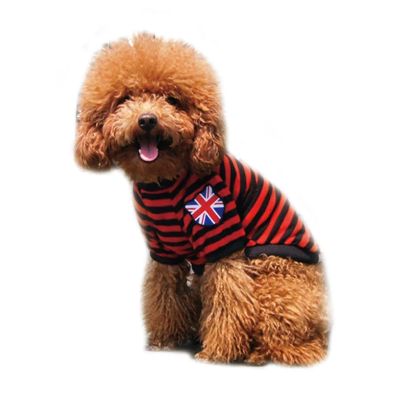 

Good Price Customized Size Knitted Striped Holiday Winter Pet Dog Clothes For Keeping Warm