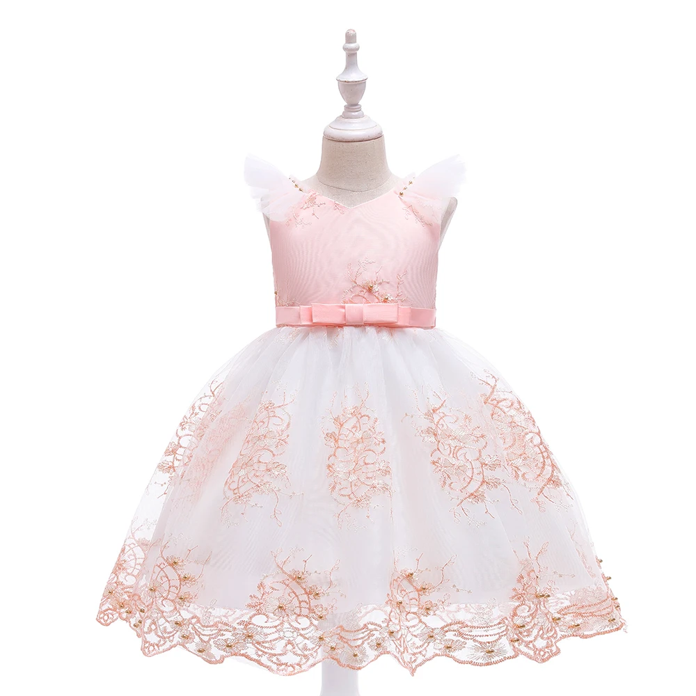 

MQATZ Wholesale Kids Embroidery Clothes Children Frock Design Girls Princess Dress L5206